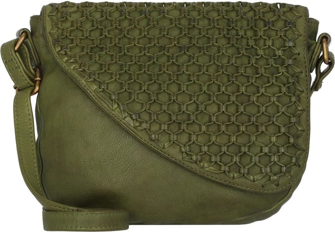Greenland Nature Femi & Nine Leren Schoudertas 24 cm - Dames - green