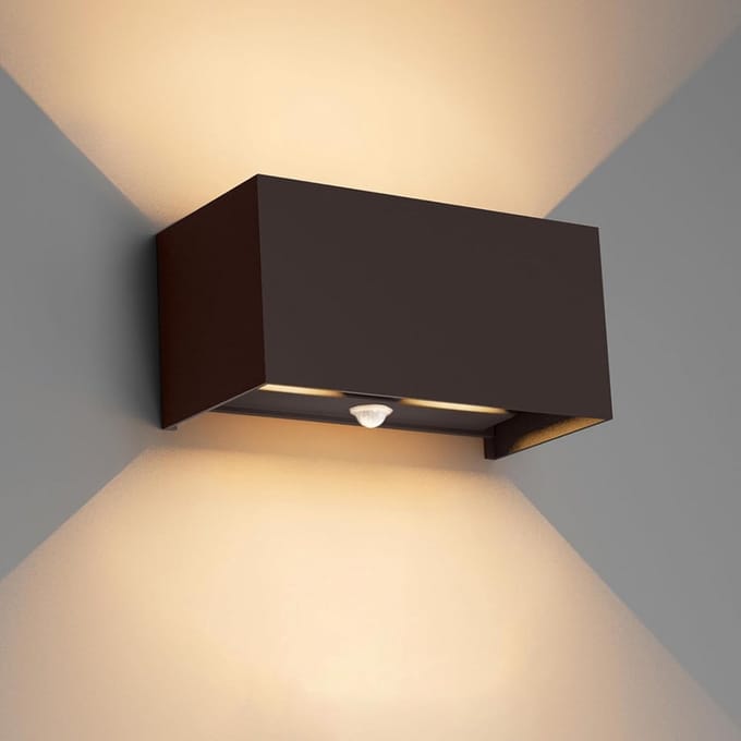 Moderne LED Buiten- en Binnenwandlamp met Bewegingssensor - Warm Wit Licht