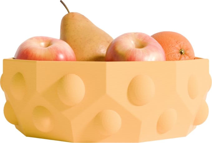 Fiastra® Numana - Fruitschaal - geel - rond - 35 cm - groot formaat