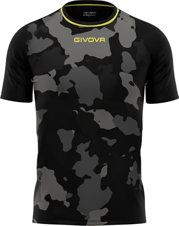 Heren T-shirt Givova Army Wit-grijs Wit - XL