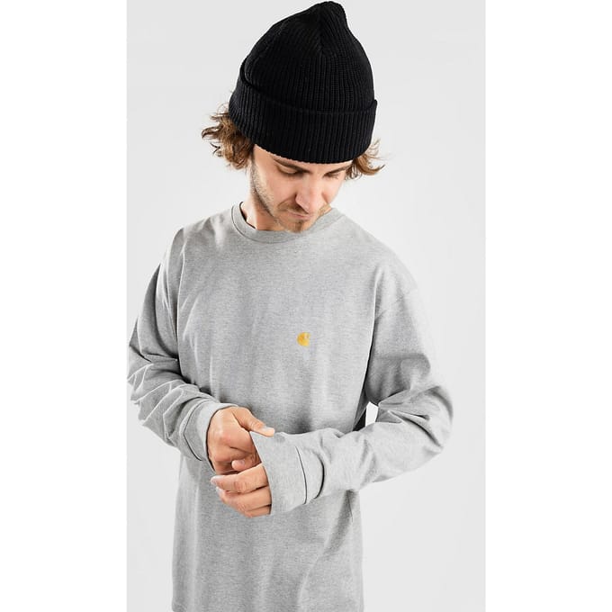 Carhartt WIP Chase Longsleeve grijs