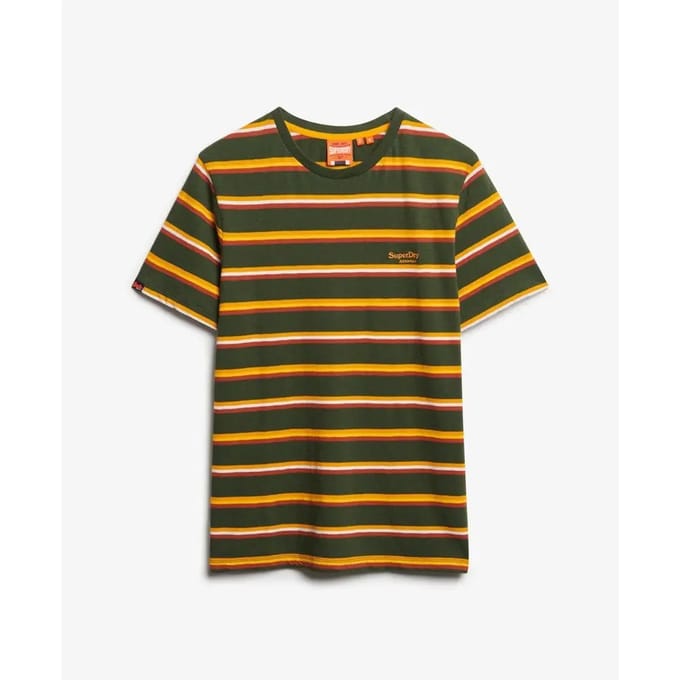 Superdry - Essentials T-shirt met strepen - Heren - T-shirts