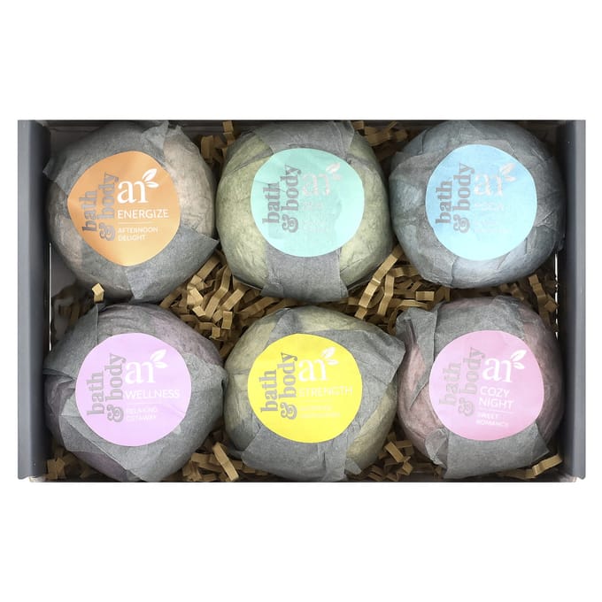 Artnaturals, Boules de Bain, 6 Paquets, 4 oz (113 G) Chaque gray