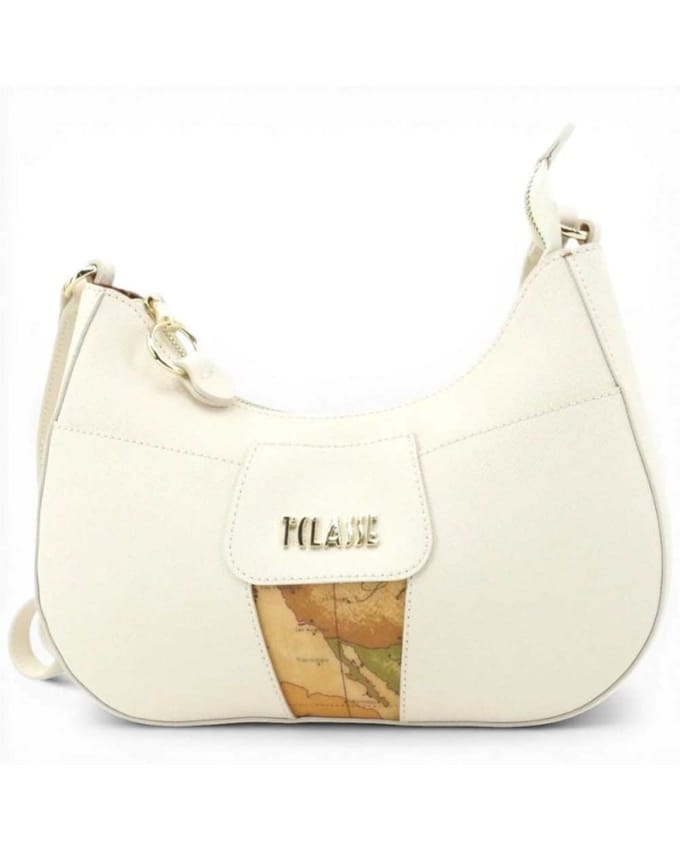 Alviero Martini 1 Classe Bloom City Vrouw Ivory Leather schoudertas
