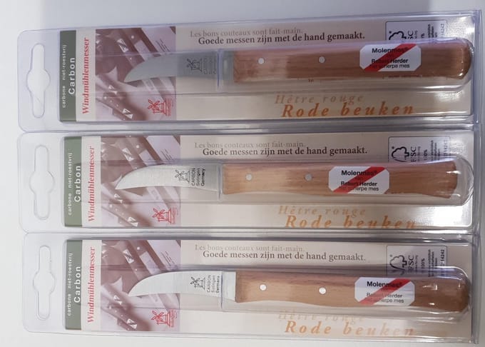 Robert Herder Aardappelschilmes - carbon - Roodbeuken - 6 cm 3 Stuks