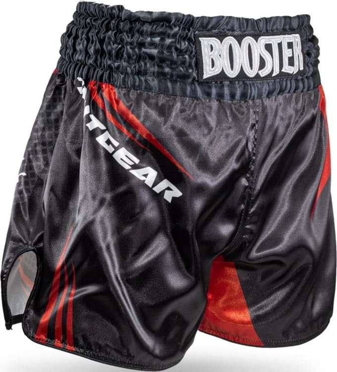 Booster Muay Thai Kickboksbroekje AD Xplosion Zwart Rood - S