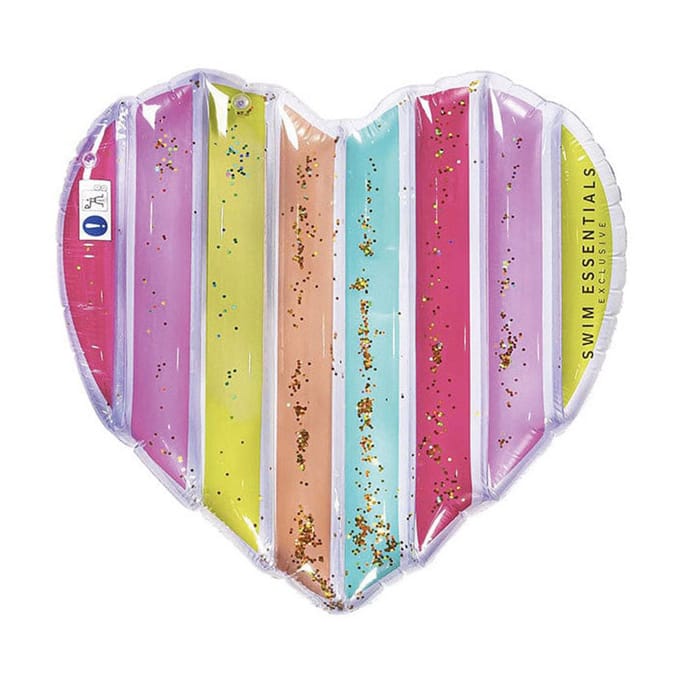 Swim Essentials Luchtbed Zwembad - Hart - Regenboog - 150 x 120 cm