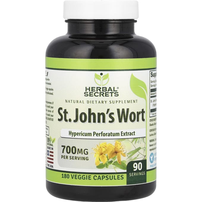 St. Sint-Janskruid, Plantaardige Capsules 180 (350 mg per capsule)