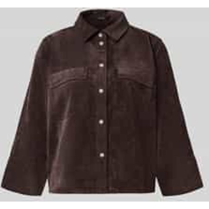 loose fit overhemdblouse met klepzakken model 'Ferrell'