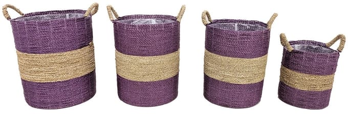 Mand Nila aubergine set van 4