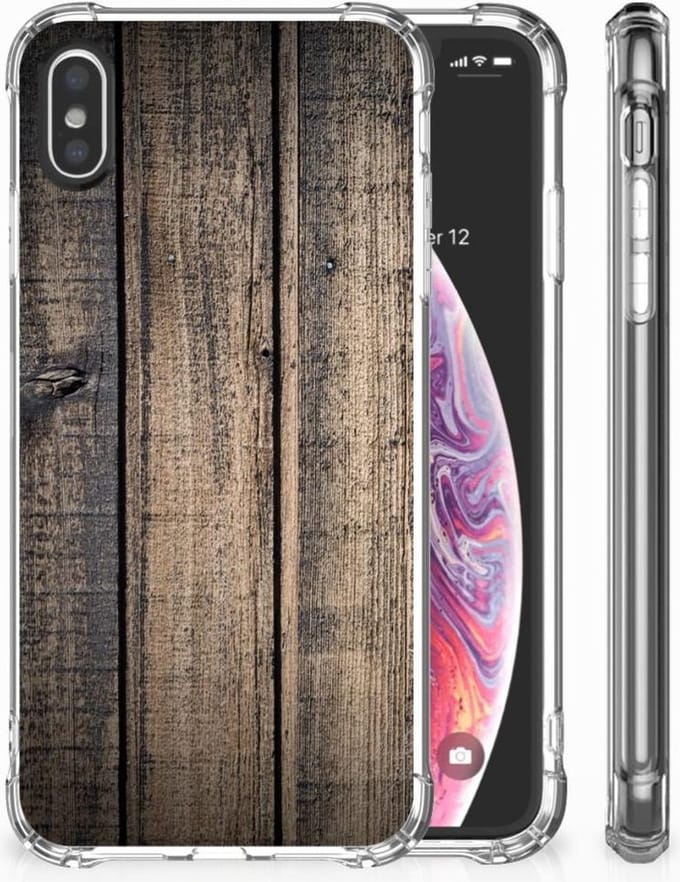 Apple iPhone X | Xs Stevig Telefoonhoesje Steigerhout