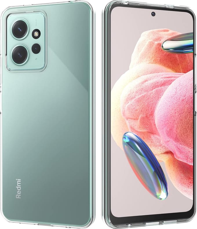 Flexibele achterkant Silicone hoesje Transparant Geschikt voor: Xiaomi Redmi Note 12 4G