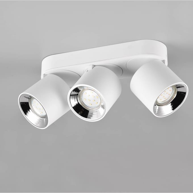 Trio Lighting Plafondspot Guayana GU10 3-lamps wit
