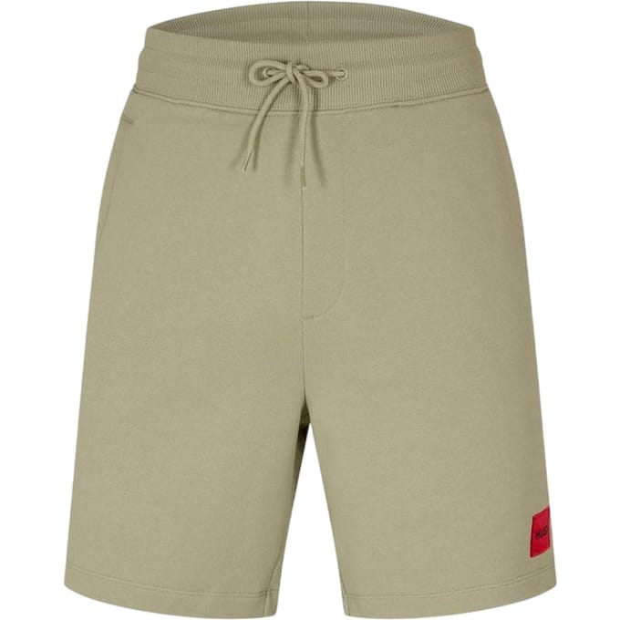 Hugo Heren Fleece Sweat Shorts (Donkergroen)