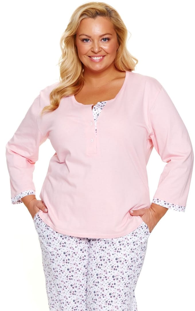 Doctor Nap Dames Pyjama Plus Size Sweet Pink PB.7324 40 / L