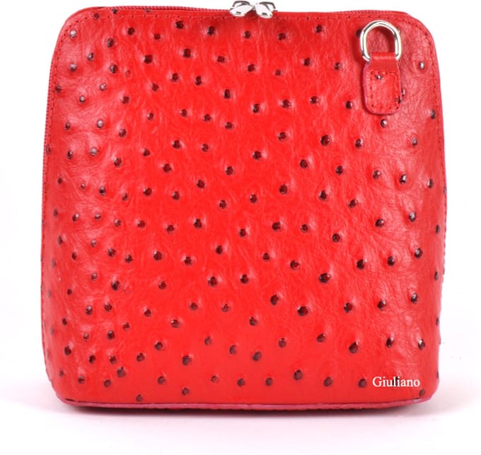 Giuliano schoudertasje Hemera - Rood - Made in Italy
