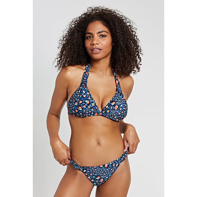 Shiwi Ladies Leopard Spot Bibi Trangle Top Poseidon Blue Taglia: 36 | Bikini Outlet | Donna | Blu
