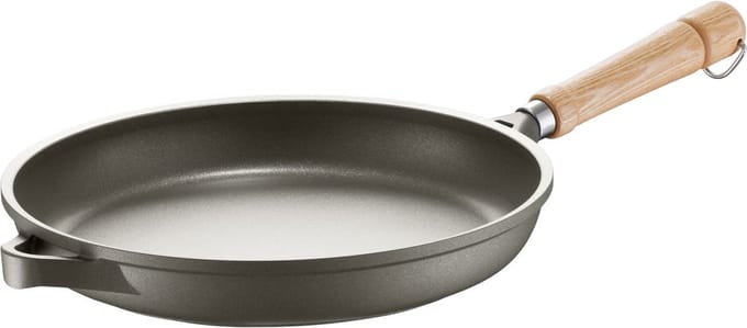 Berndes Koekenpan - Bonanza - Essenhouten Steel - 28 cm - Grijs