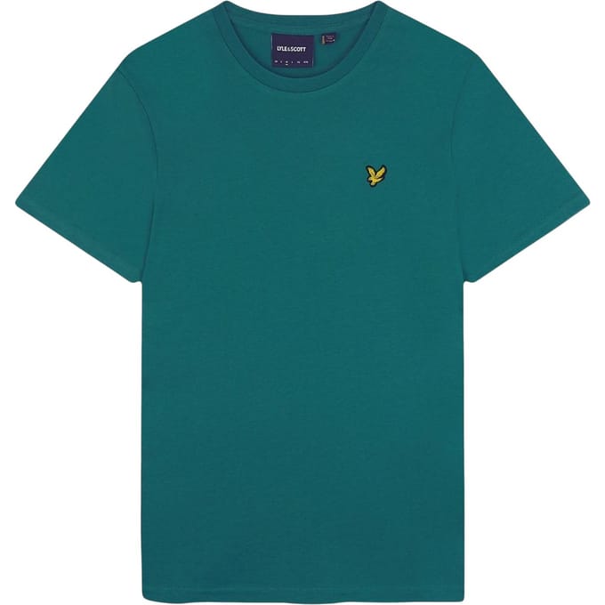 T-shirt uni à col rond pour homme Lyle & Scott XS vert