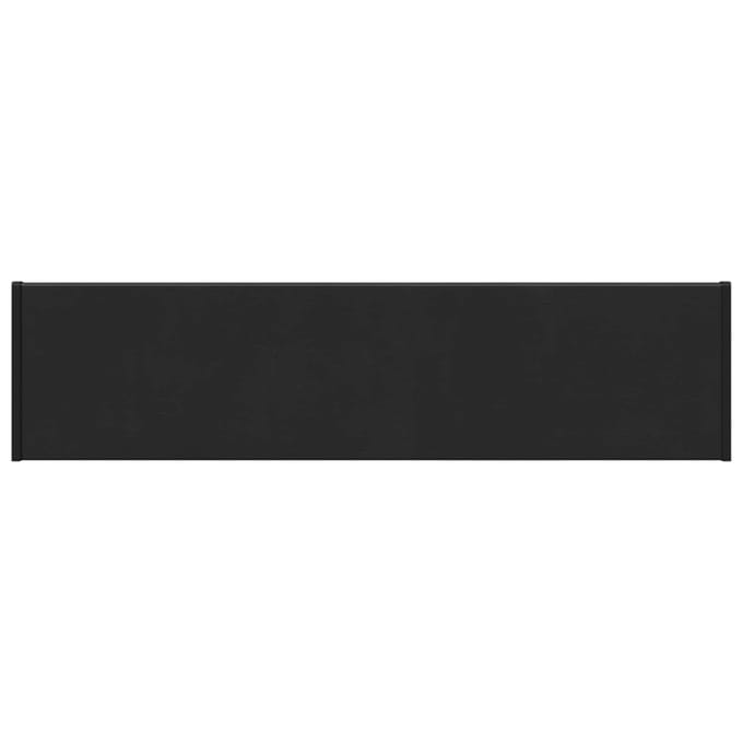 vidaXL - Raamdorpel - Zwart - met - houtnerf - 100 - x - 20 - x - 4,5 - cm - PVC