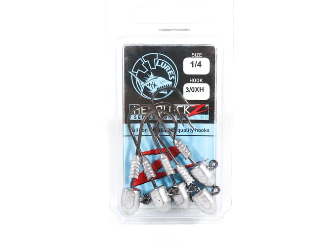 Tackle Tactics TT Headlockz HD Tête plombée 1/4 oz 3/0 H 5/paquet (3139) black