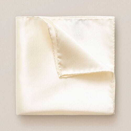 Eton Pochet Uni Pocket Square Licht Grijs / male