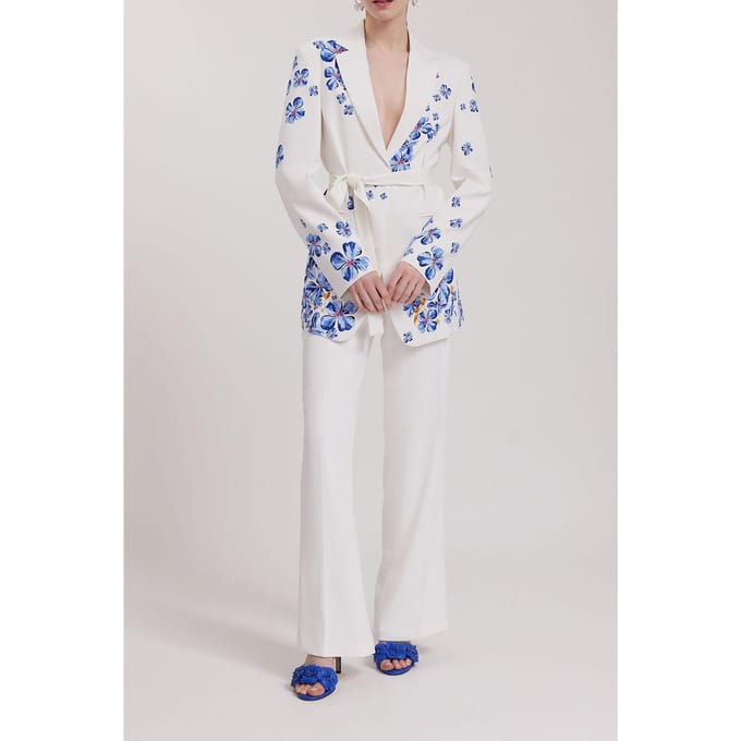 Anne Fontaine Yara White Größe: 40 | Blazer Outlet | Damen | Weiß