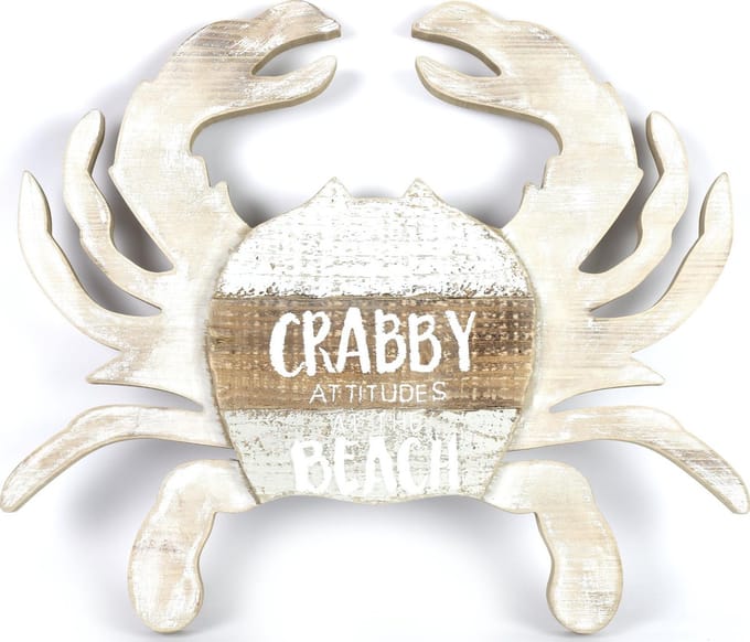 Wandversiering krab Ponti naturel
