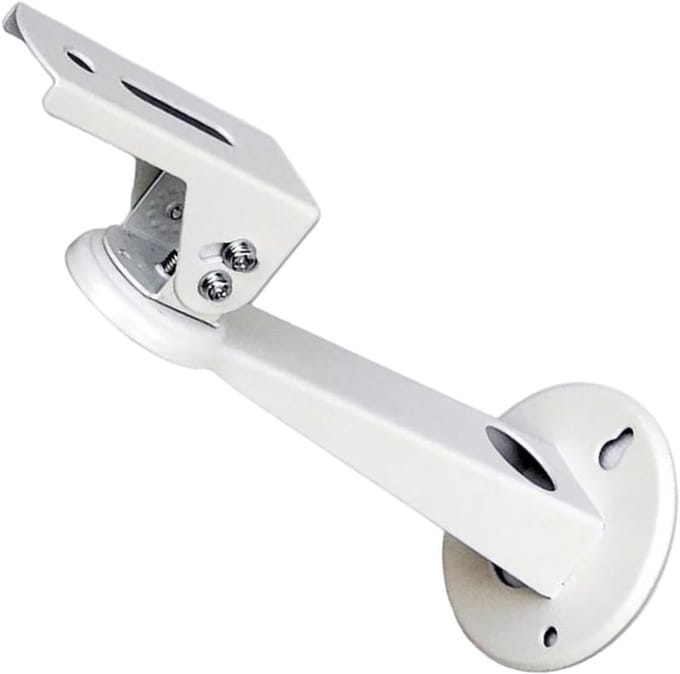 Projectorbeugel - Muurbeugel Plankhouder - Projector Ophangen - Verstelbare Lengte - 16 cm tot 20 cm - Wit