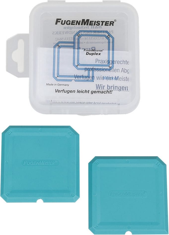 Fugenmeister Joint Smoother Duplex Winkel kitspatelset - 2 stuks - voor dubbele hoekvoegen