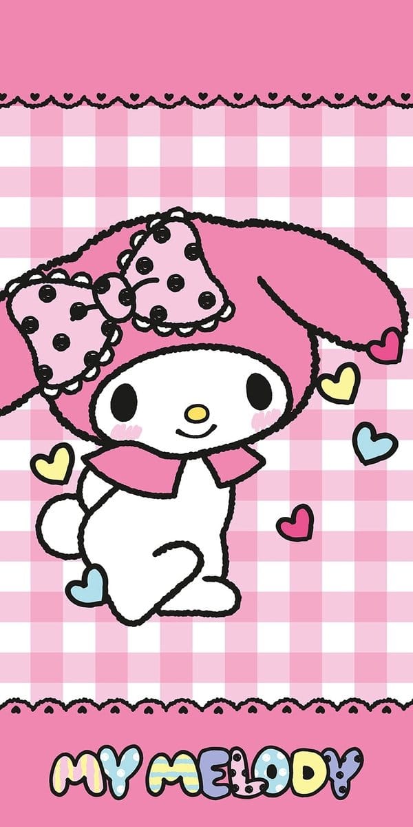 Hello Kitty Strandlaken My Melody - 70 x 140 cm - Katoen