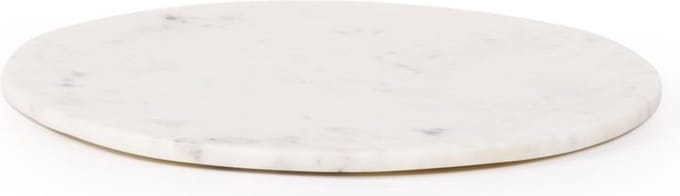 XLBoom Max Marmeren Snijplank Rond - Medium - Wit - 35 × 35 × 2 cm