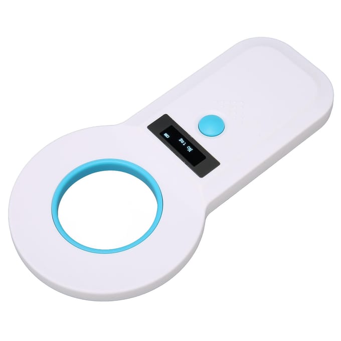 Scanner de micropuce sans fil 2,4 G, connexion USB, affichage clair, stable, fiable, pratique white