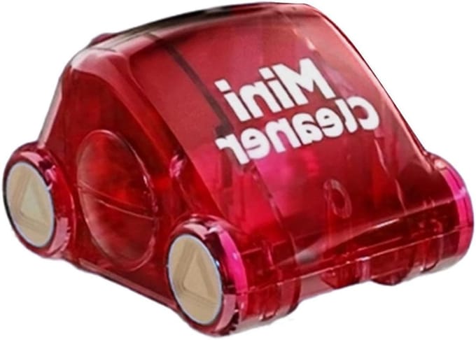 Bureau Stofreiniger - Mini Veegset - Bureau Schoonmaken - Decoratief Wagen Ontwerp - Compact Formaat - Rood