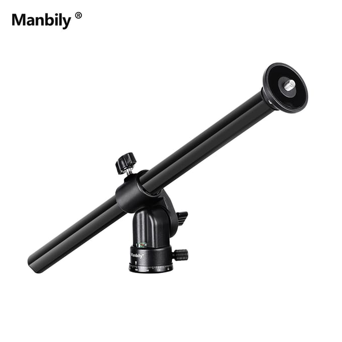 Manbily ZW-02 Extension de trépied rotatif Bras de flèche pour trépied Colonne centrale multi-angle avec verrouillage noir