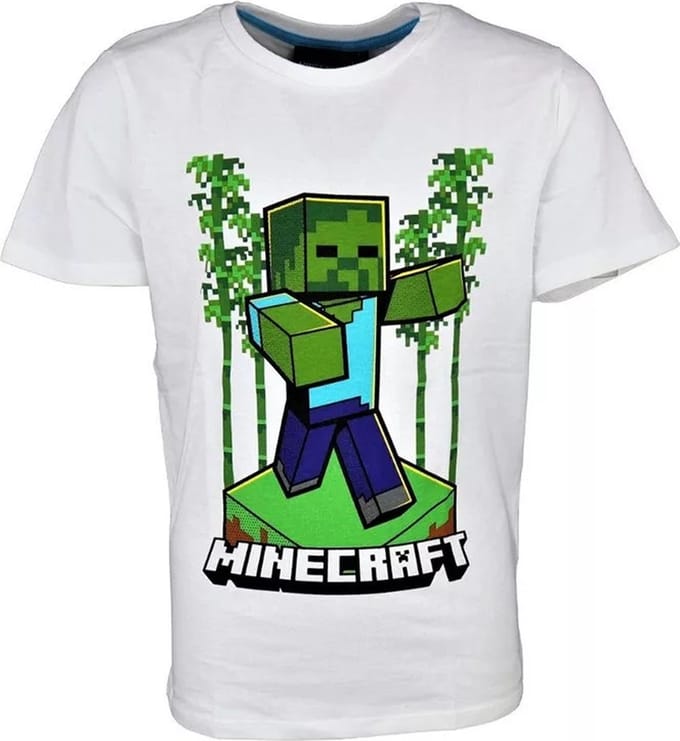 Minecraft t-shirt korte mouw - maat 152 - 12 jaar