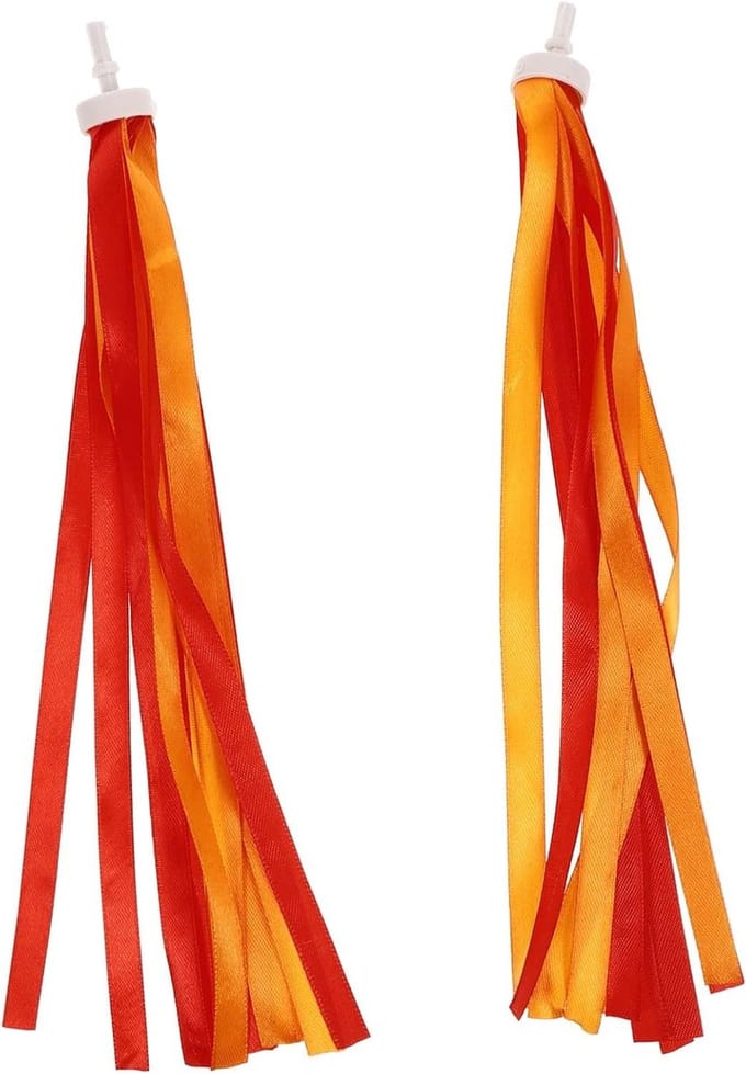 Kinderfiets Streamers - Fiets Kwastjes - Fiets Decoratie - Polyester Materiaal - 28 cm - Multicolor