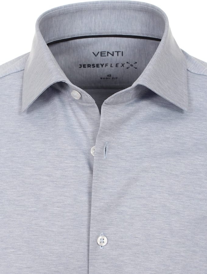 Venti Jerseyflex Overhemd Blauw Body Fit 123955800-100 - M