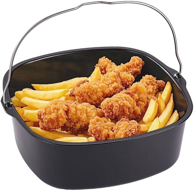 Dailygoods - Hittebestendige Bakvorm voor Heteluchtfriteuse met Antiaanbaklaag