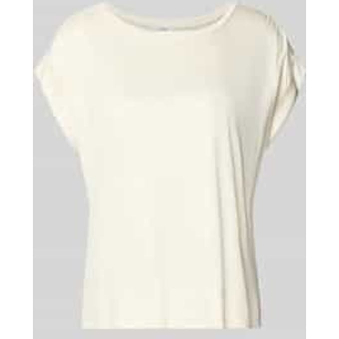 T-shirt met gefixeerde mouwomslag model 'Sosilla'