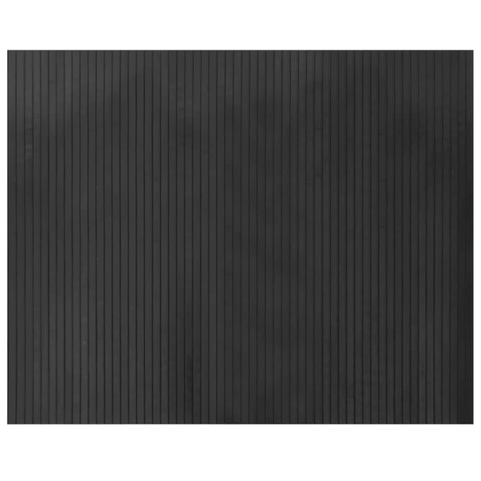 vidaXL - Vloerkleed - rechthoekig - 80x100 - cm - bamboe - grijs