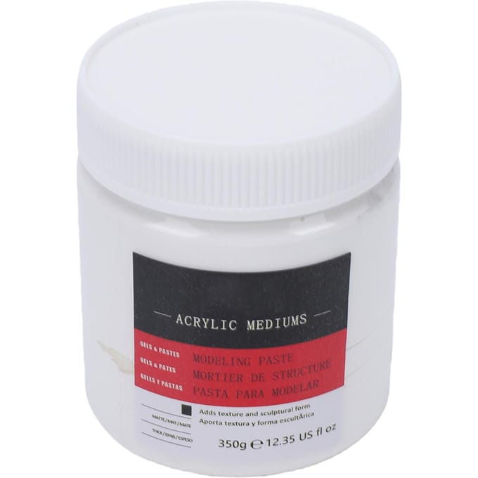 Modelleerpasta 350g Sneldrogend Niet Scheurend Dik Acryl Medium Textuurpasta voor Kunstprojecten white