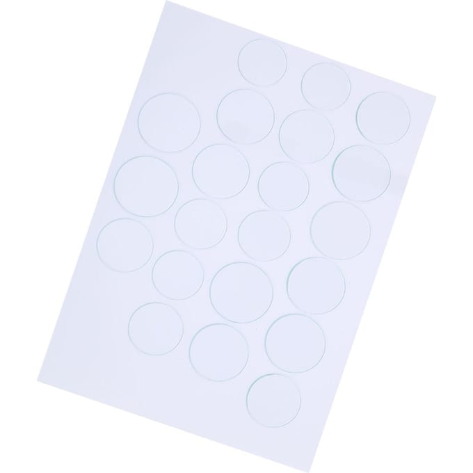 Ensemble de 21 verres de montre plats 35-45mm Bord lisse Résistant aux hautes températures Épaisseur 1,2 mm white