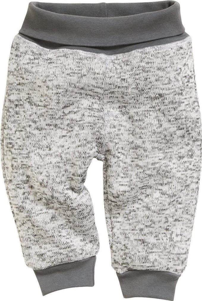 Schnizler - Broek - Gebreid - Junior - Grijs - Maat 92