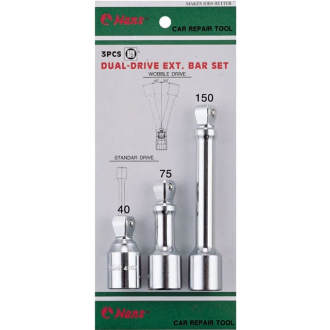 Verlengingen Satz HANS 3/8 inch, 3 St.