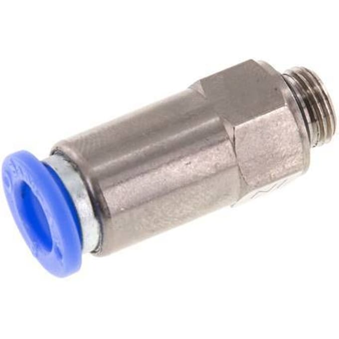 8mm & G1/8'' Regeling-Uit Vernikkeld Messing/PBT Terugslagklep Insteekkoppeling Buitendraad 0.2-10 bar