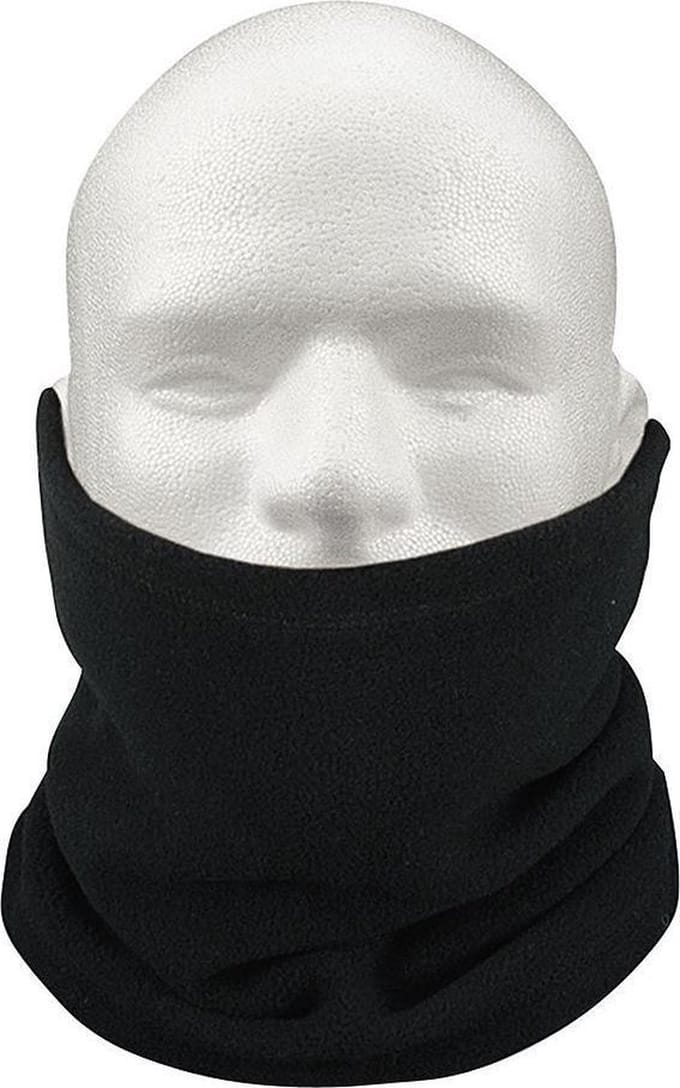 Multifunctionele morf sjaal zwart met fleece