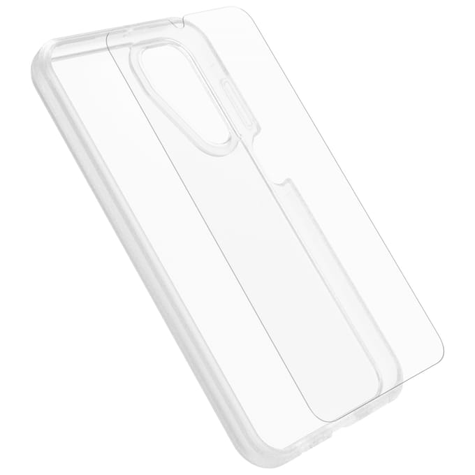 Otterbox React Set (hoesje + beschermglas) Samsung Galaxy A15, Galaxy A15 5G Transparant Inductieve lading