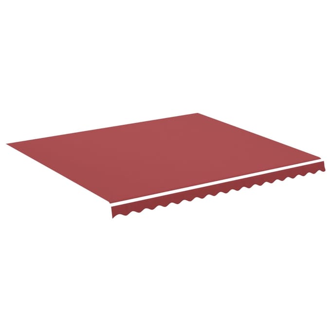 vidaXL - Vervangingsdoek - voor - luifel - 400x350 - cm - polyester - bordeauxrood