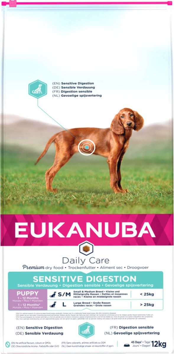 Voer Eukanuba Puppy/junior Kip 12 kg